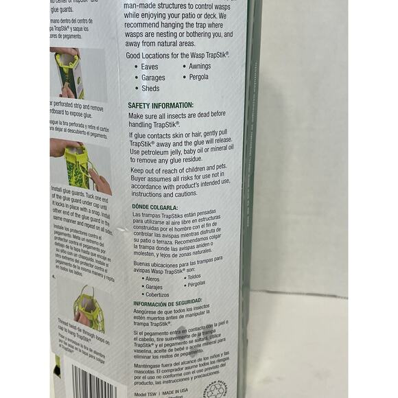 Rescue Wasp TrapStik Insect Trap New in Box Outdoor Carpenter Bee Mud Dauber - Picture 6 of 10